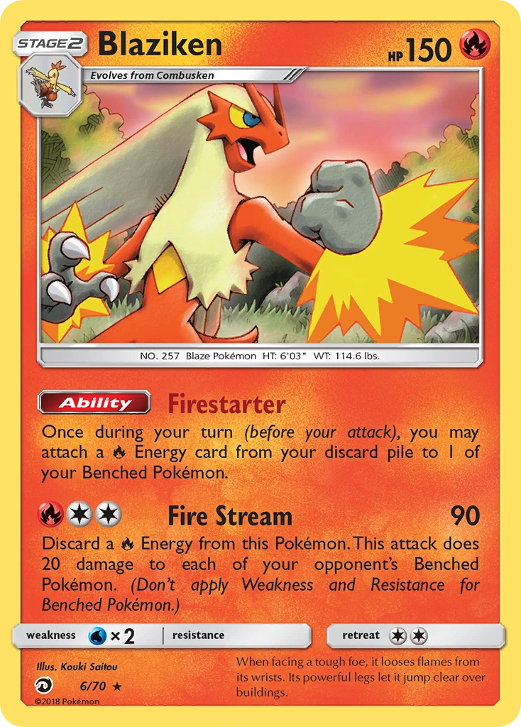 Blaziken 6/70