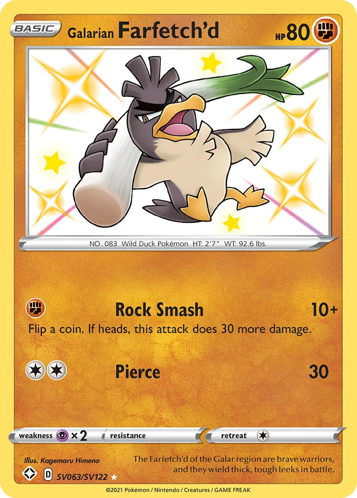 Galarian Farfetch'd SV063/122