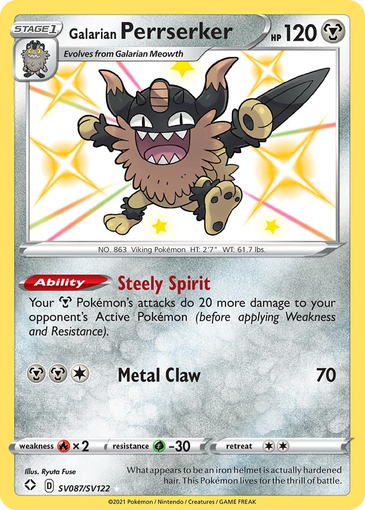 Galarian Perrserker SV087/122