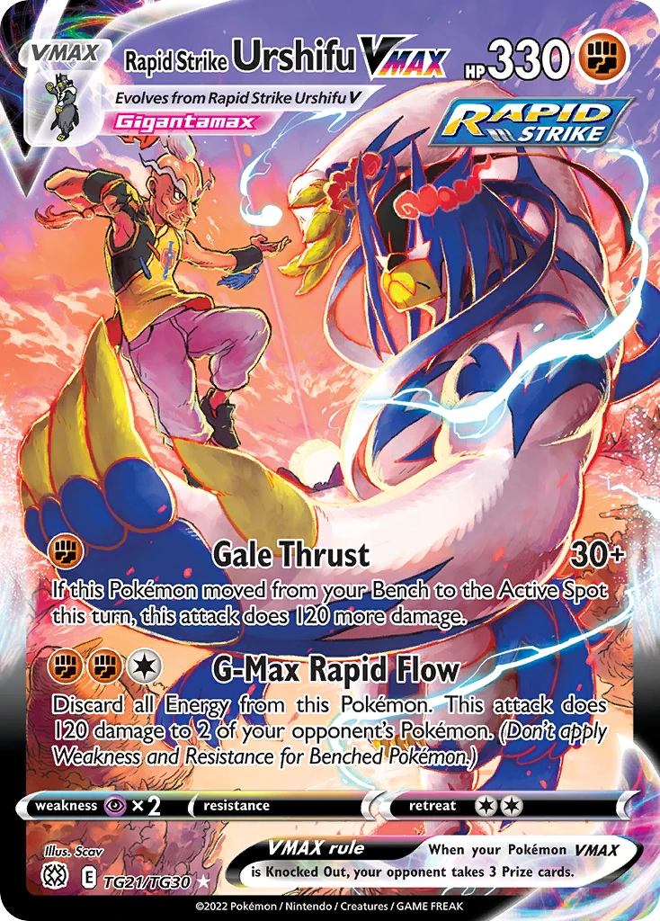 Rapid Strike Urshifu VMAX TG21/30