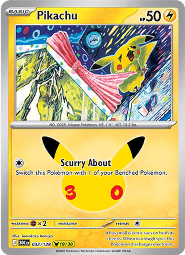 Pikachu 032/128