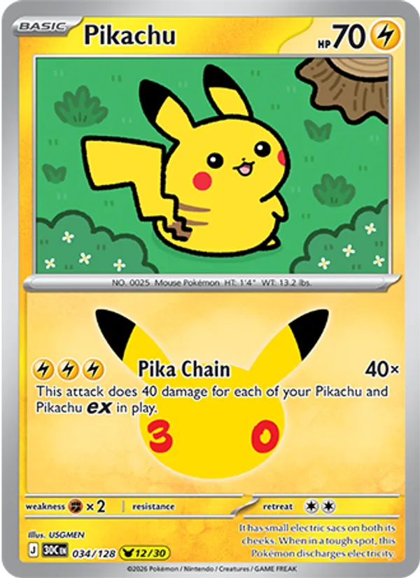 Pikachu 034/128