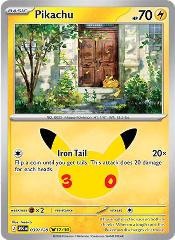 Pikachu 039/128