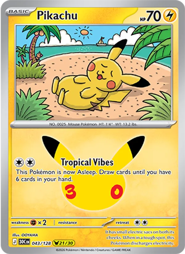 Pikachu 043/128