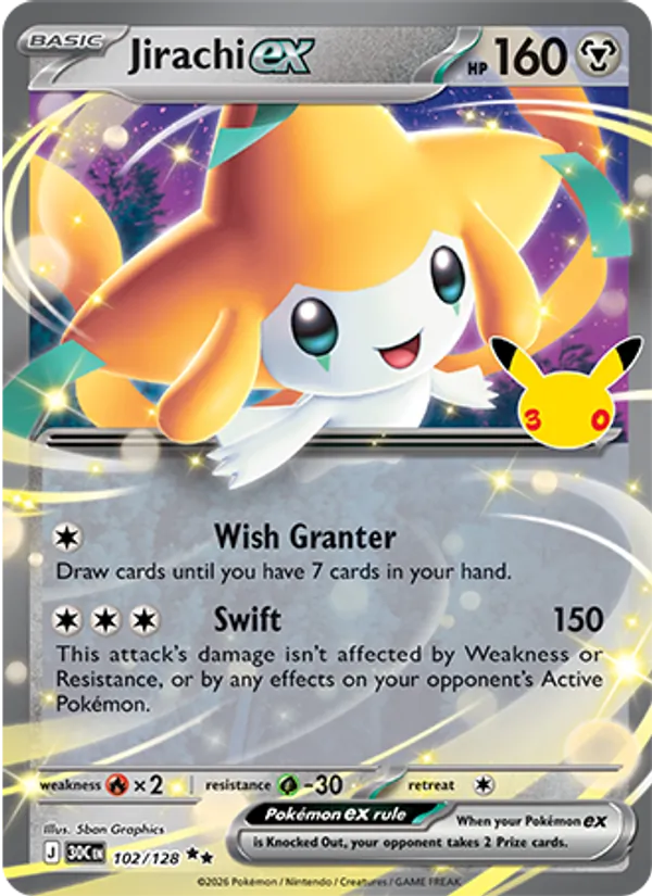 Jirachi ex 102/128