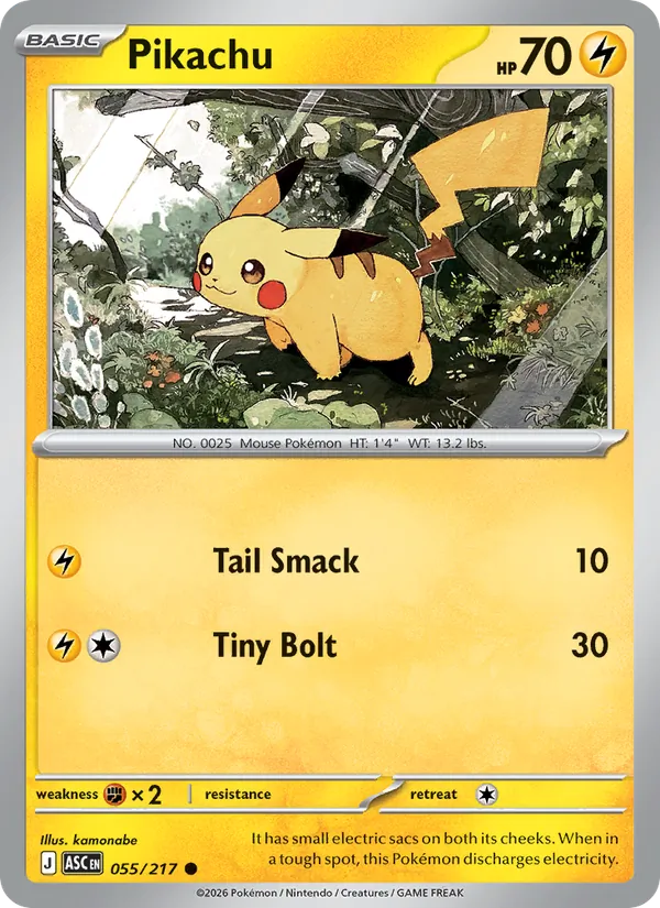 Pikachu 055/217