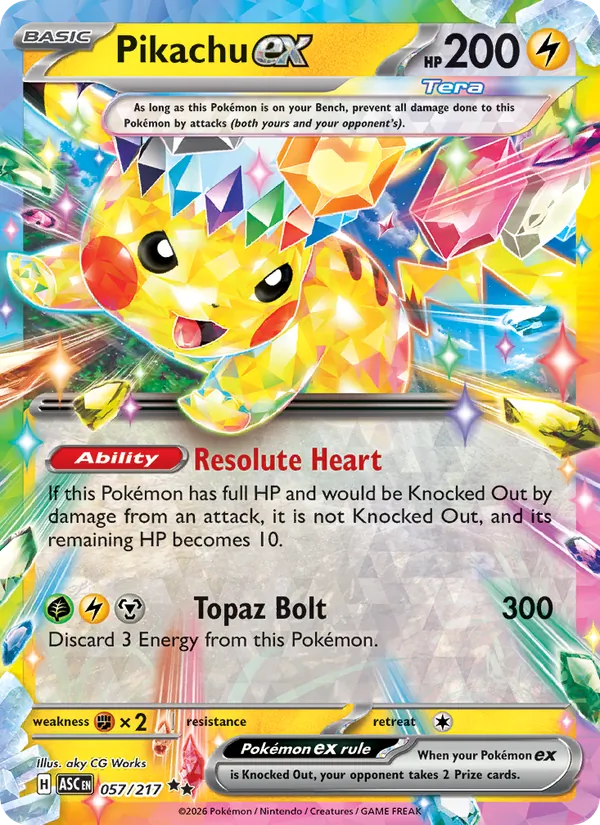 Pikachu ex 057/217