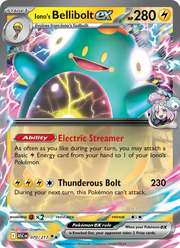 Iono's Bellibolt ex 070/217
