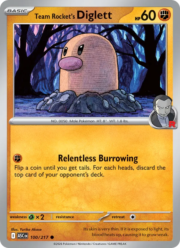 Team Rocket's Diglett 100/217