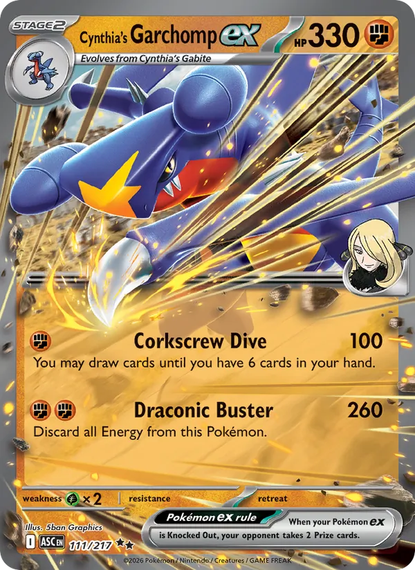 Cynthia's Garchomp ex 111/217