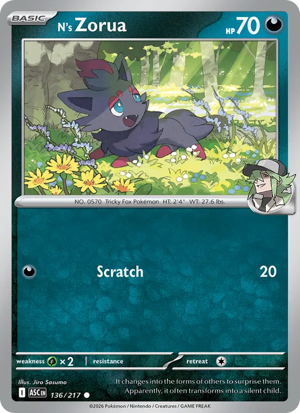 N's Zorua 136/217