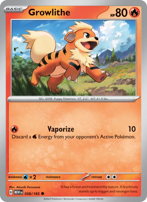 Growlithe 058/165