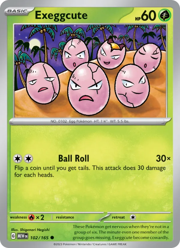 Exeggcute 102/165