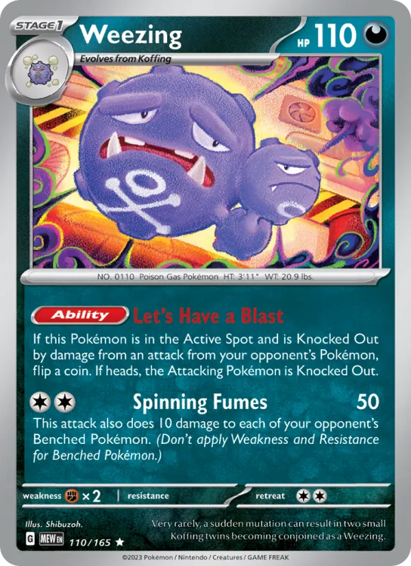 Weezing 110/165