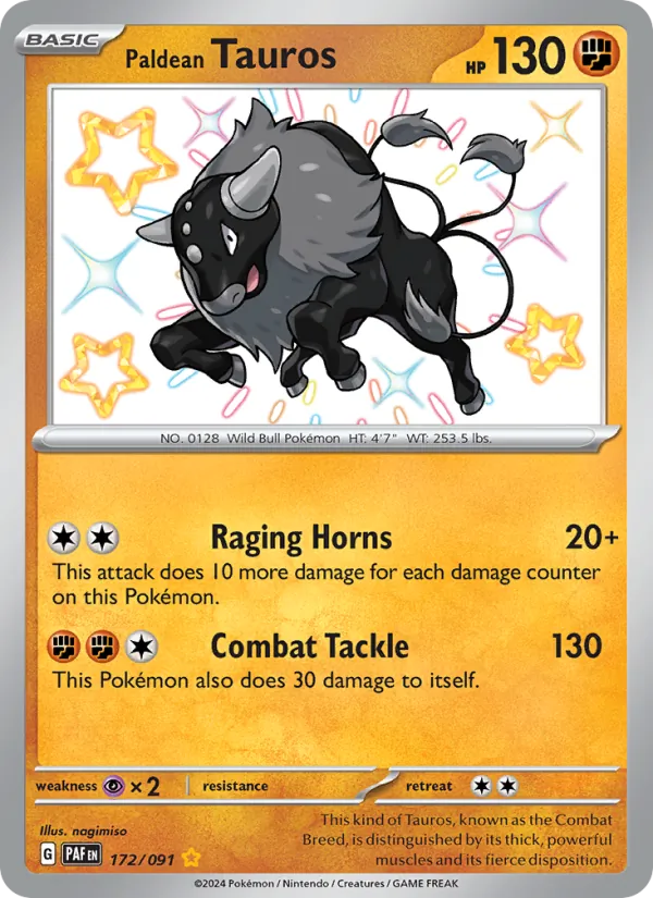 Paldean Tauros 172/91