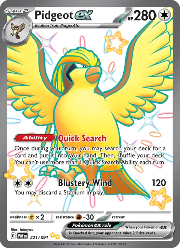 Pidgeot ex 221/91