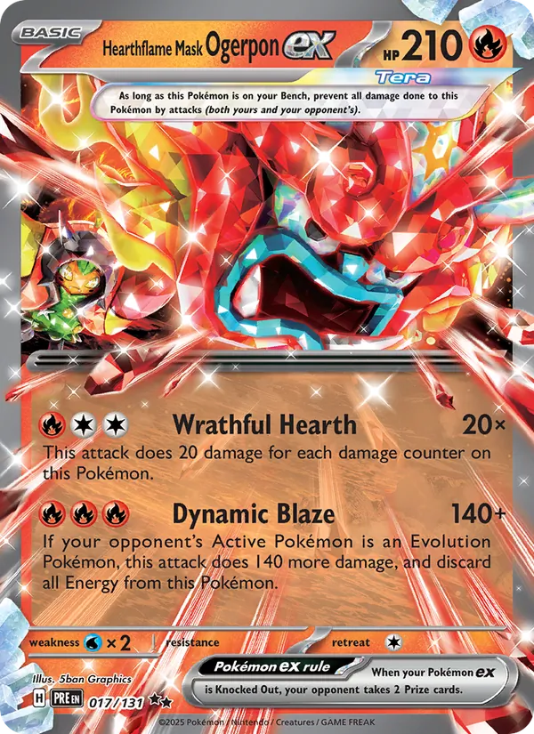 Hearthflame Mask Ogerpon ex 017/131