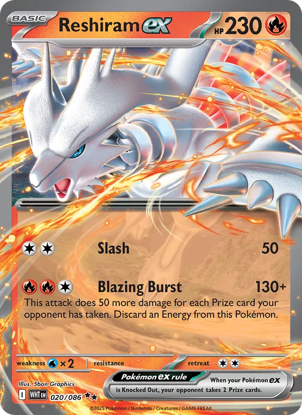 Reshiram ex 020/86