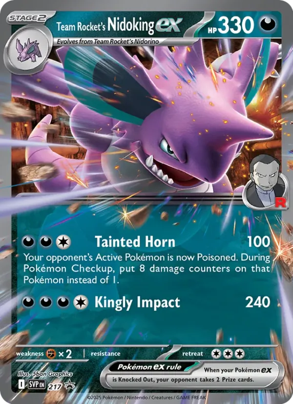 Team Rocket's Nidoking ex 217/225