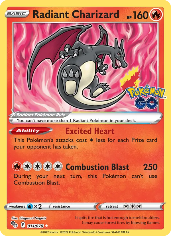 Radiant Charizard 011/78