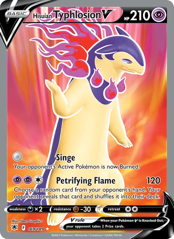 Hisuian Typhlosion V 169/189
