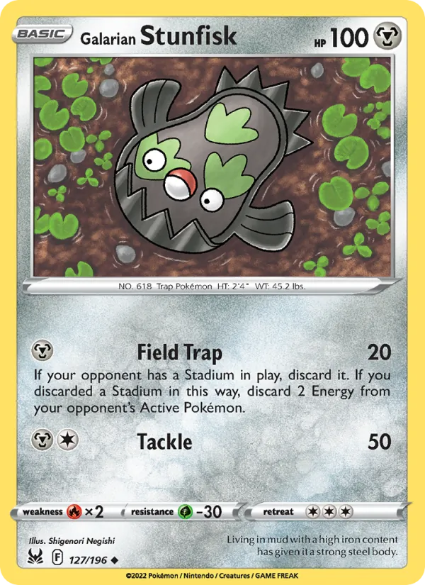 Galarian Stunfisk 127/196