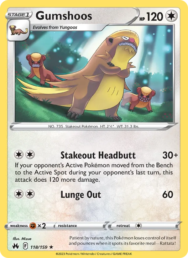 Gumshoos 118/159