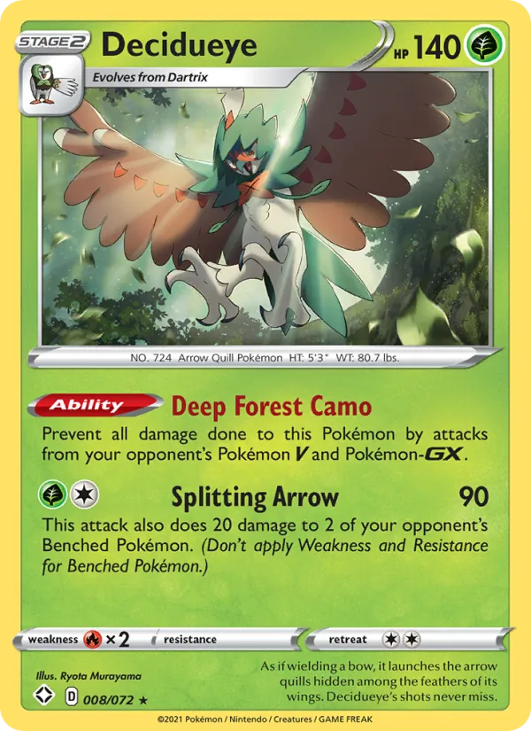 Decidueye 8/72