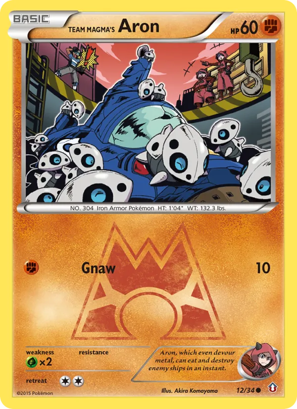 Team Magma's Aron 12/34