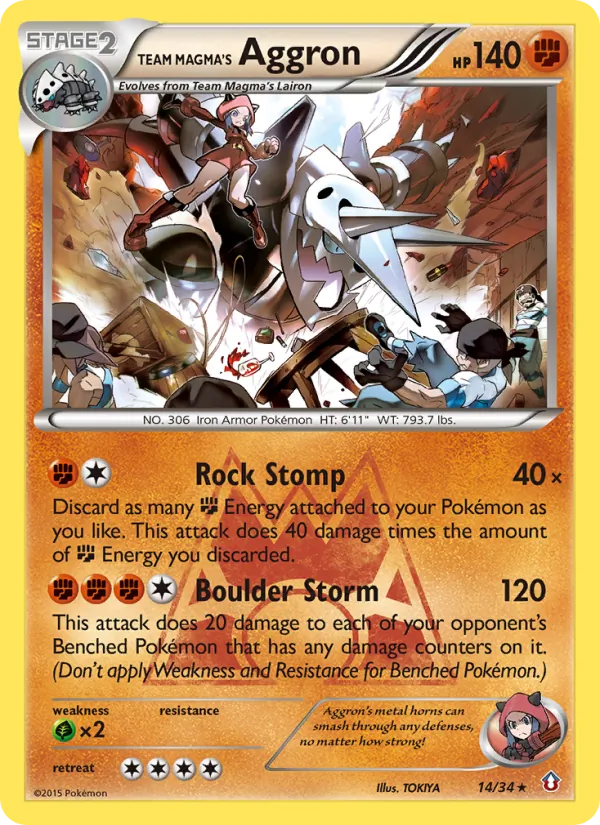 Team Magma's Aggron 14/34